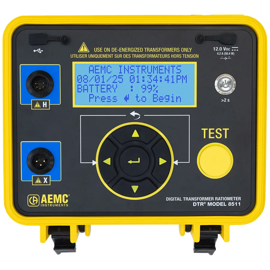 AEMC DTR 8511 Digitales Transformator-Verhältnis-Messgerät