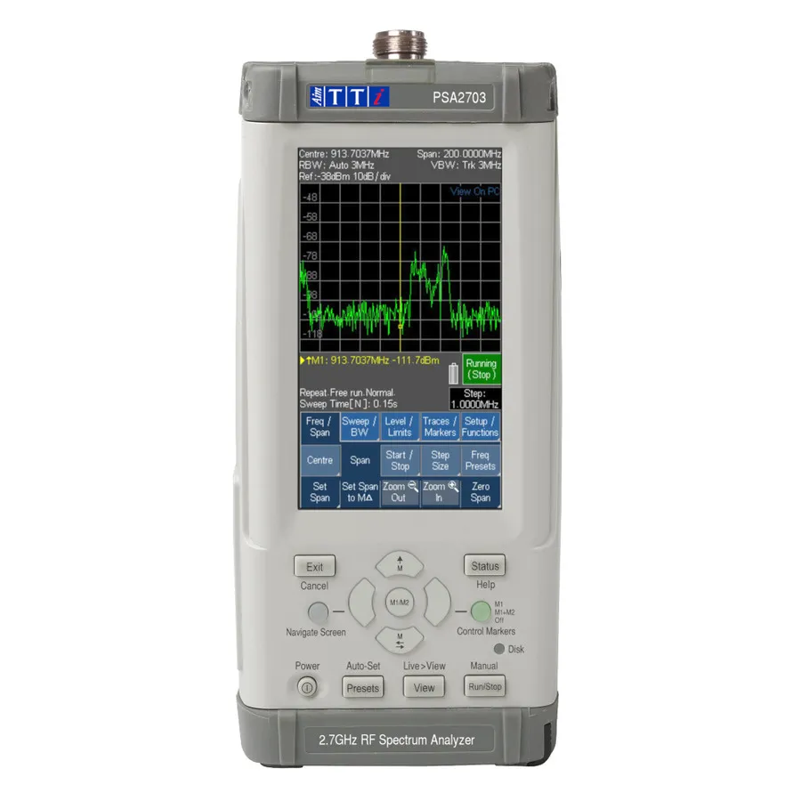 Aim TTi PSA2703 tragbarer HF-Spektrumanalysator