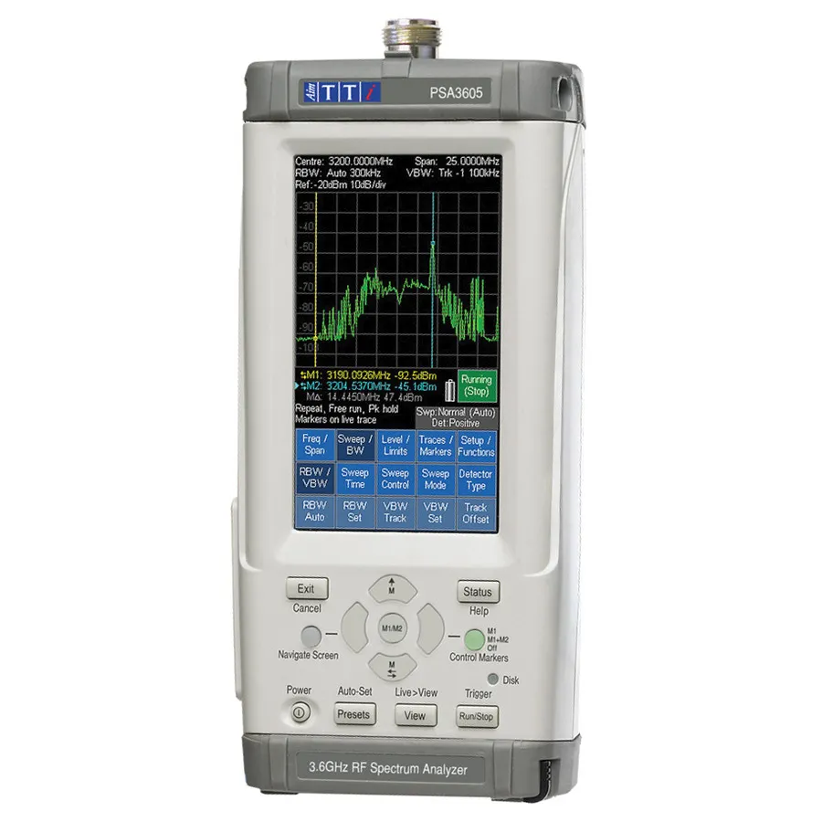 Aim TTi PSA3605USC tragbarer HF-Spektrumanalysator