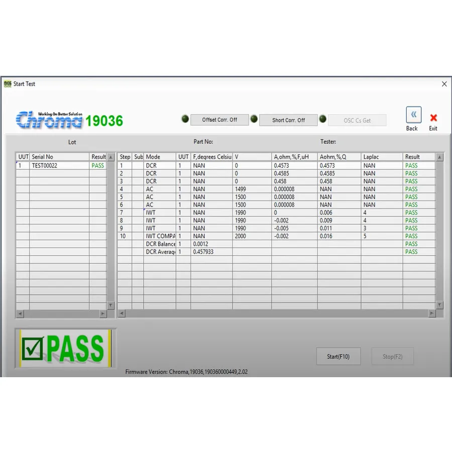 Chroma 10544 SoftPanel-Software und -Schlüssel