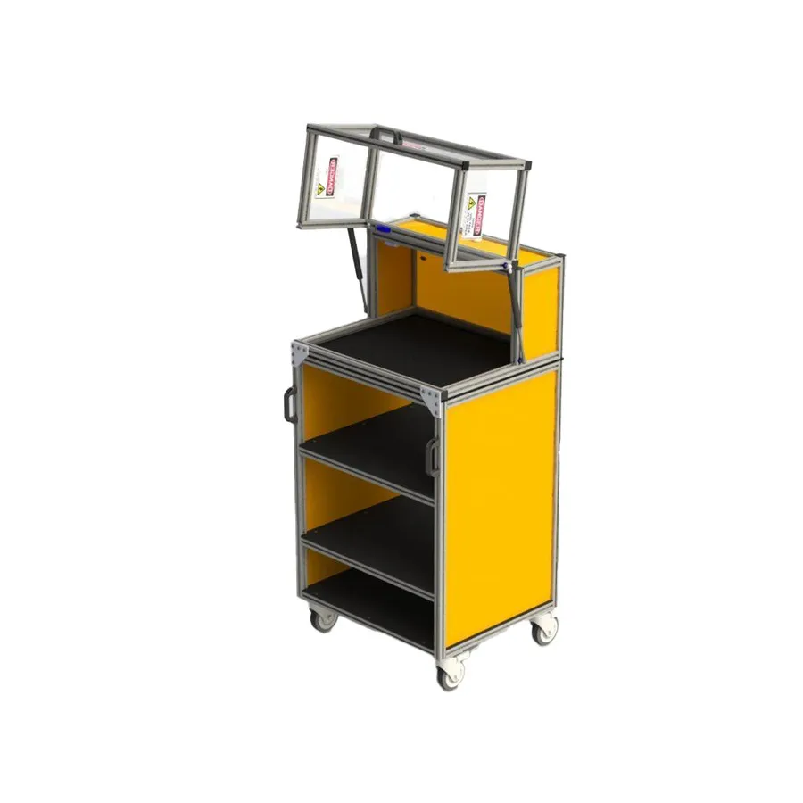 Cortek SE-2420CT Hochspannungs-Sicherheitsgehäuse mit Wagen