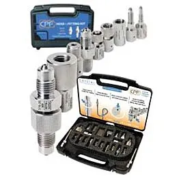 Crystal Engineering 4016 Komplettes NPT-Schlauch- und Fittings-Set mit Transportkoffer