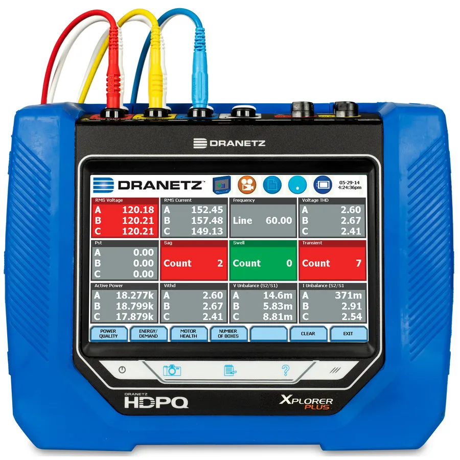 Dranetz HDPQ-P-XAMFLEX3PKG Xplorer Plus Stromqualitätsanalysator