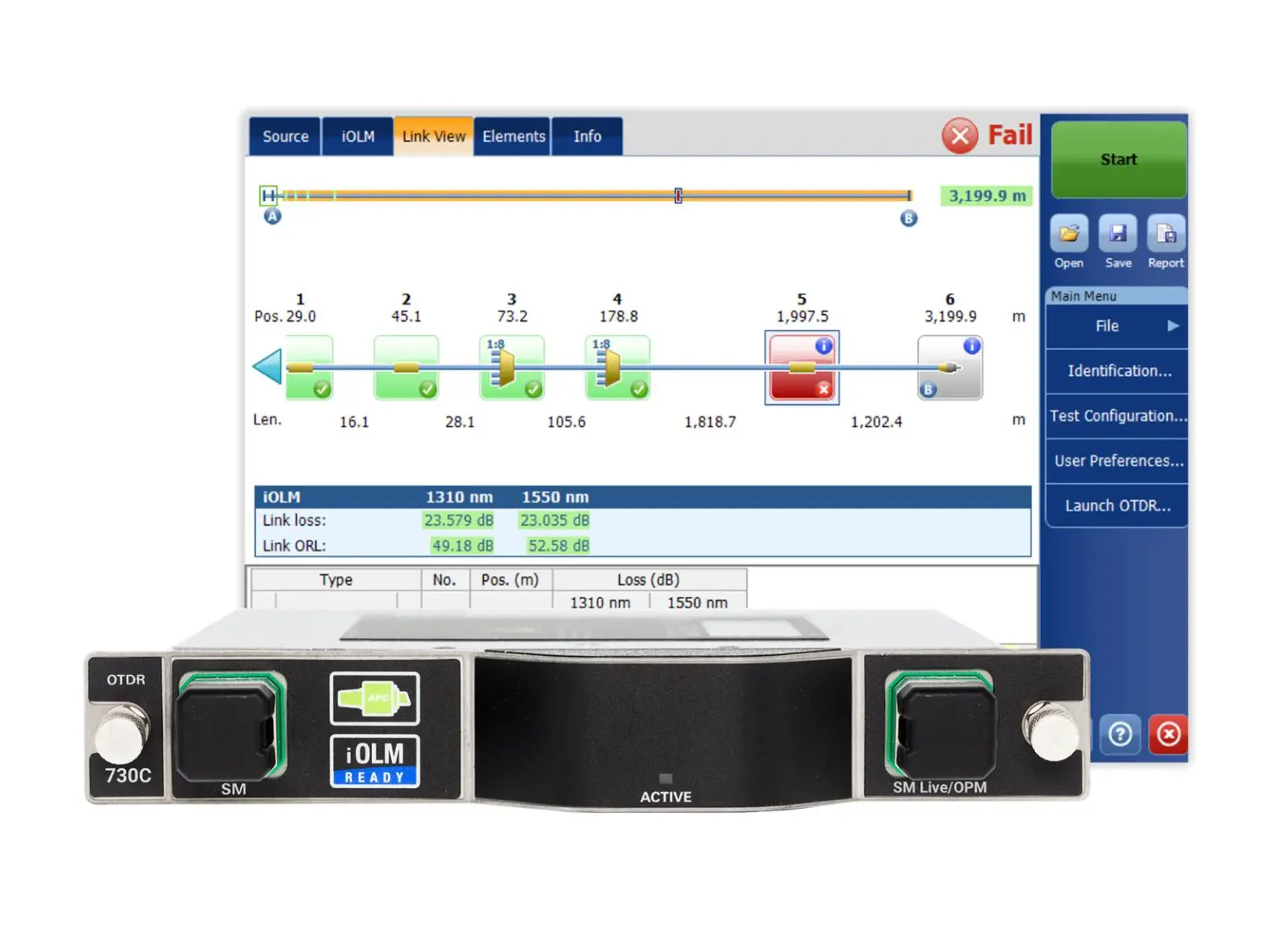 EXFO FTBx-730C Monomode-OTDR