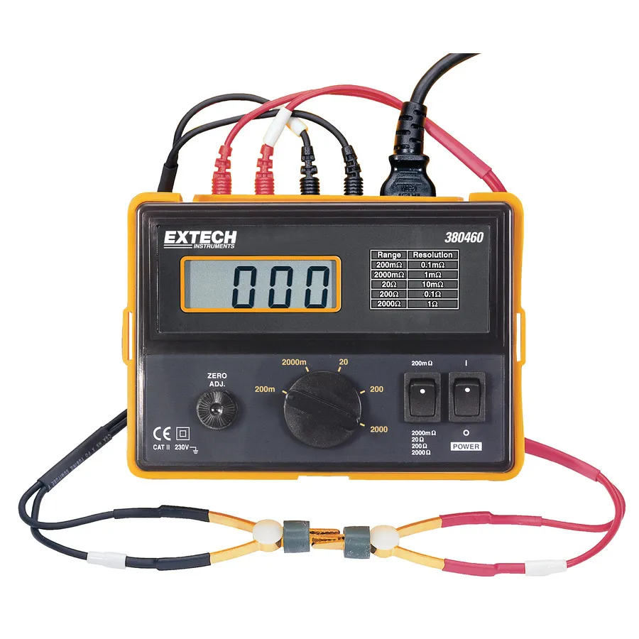 Extech 380460 Präzisions-Milliohm-Messer