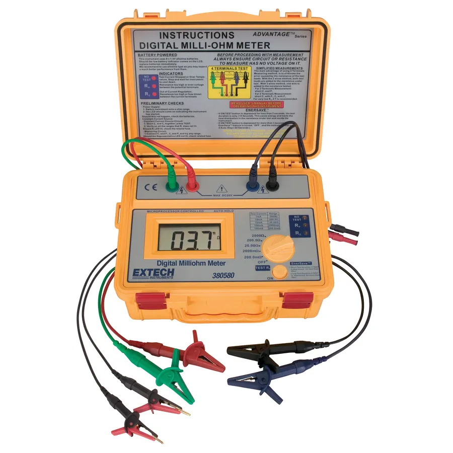 Extech 380580-NIST Milliohm-Messer