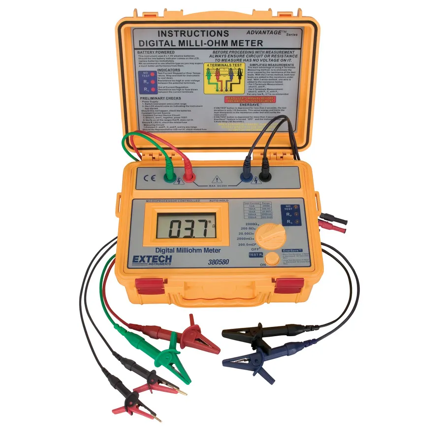 Extech 380580 Milliohm-Messer