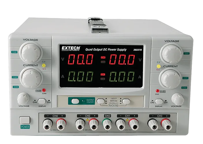 Extech 382270 Quad-Ausgangs-DC-Stromversorgung
