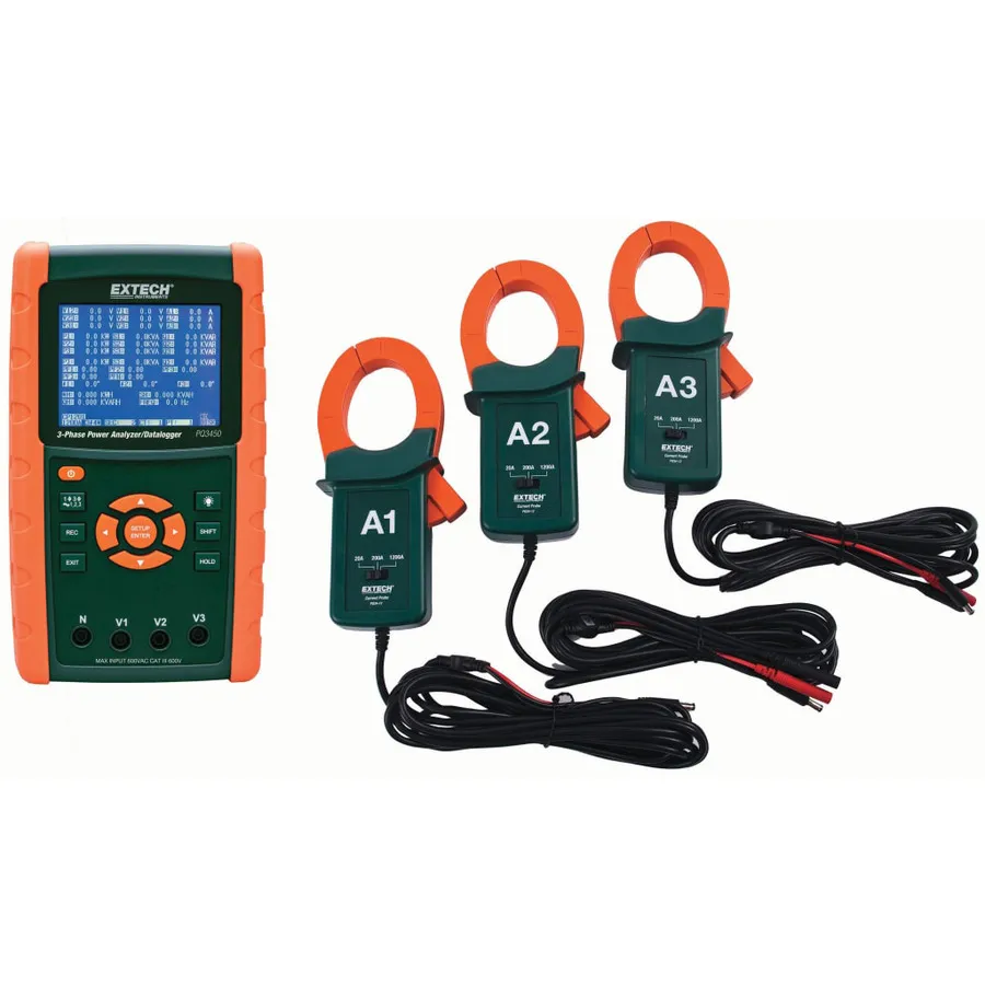 Extech PQ3450-12 Stromanalysator/Datenlogger-Set