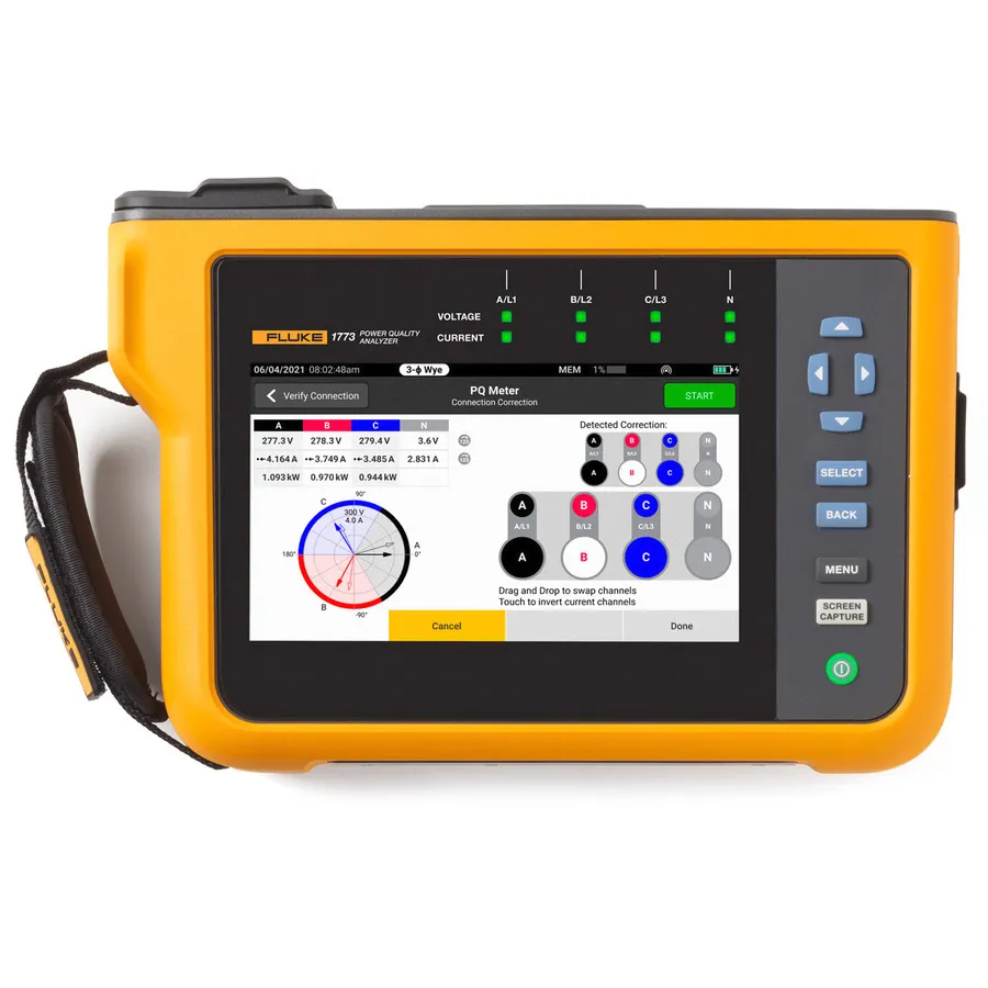 Fluke FLUKE-1773/BASIC Stromqualitäts-Analysator