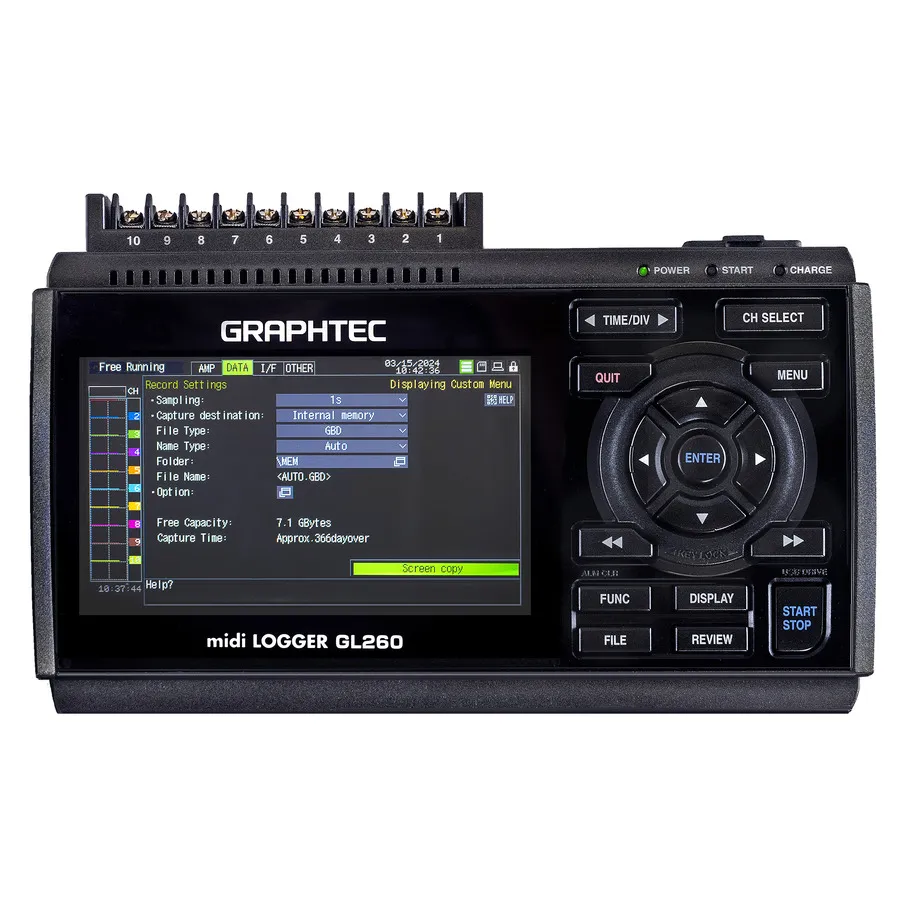 Graphtec GL260 Multi-Kanal-Datenlogger