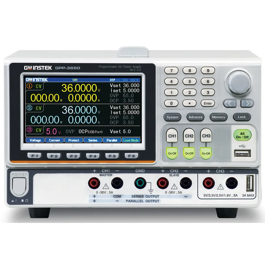 GW Instek GPP-3650 3-Ausgang Programmierbare DC-Stromversorgung