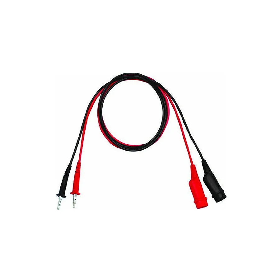 GW Instek GTL-105A Messleitung, Krokodilklemmen zu Bananenstecker, 3A, 1m