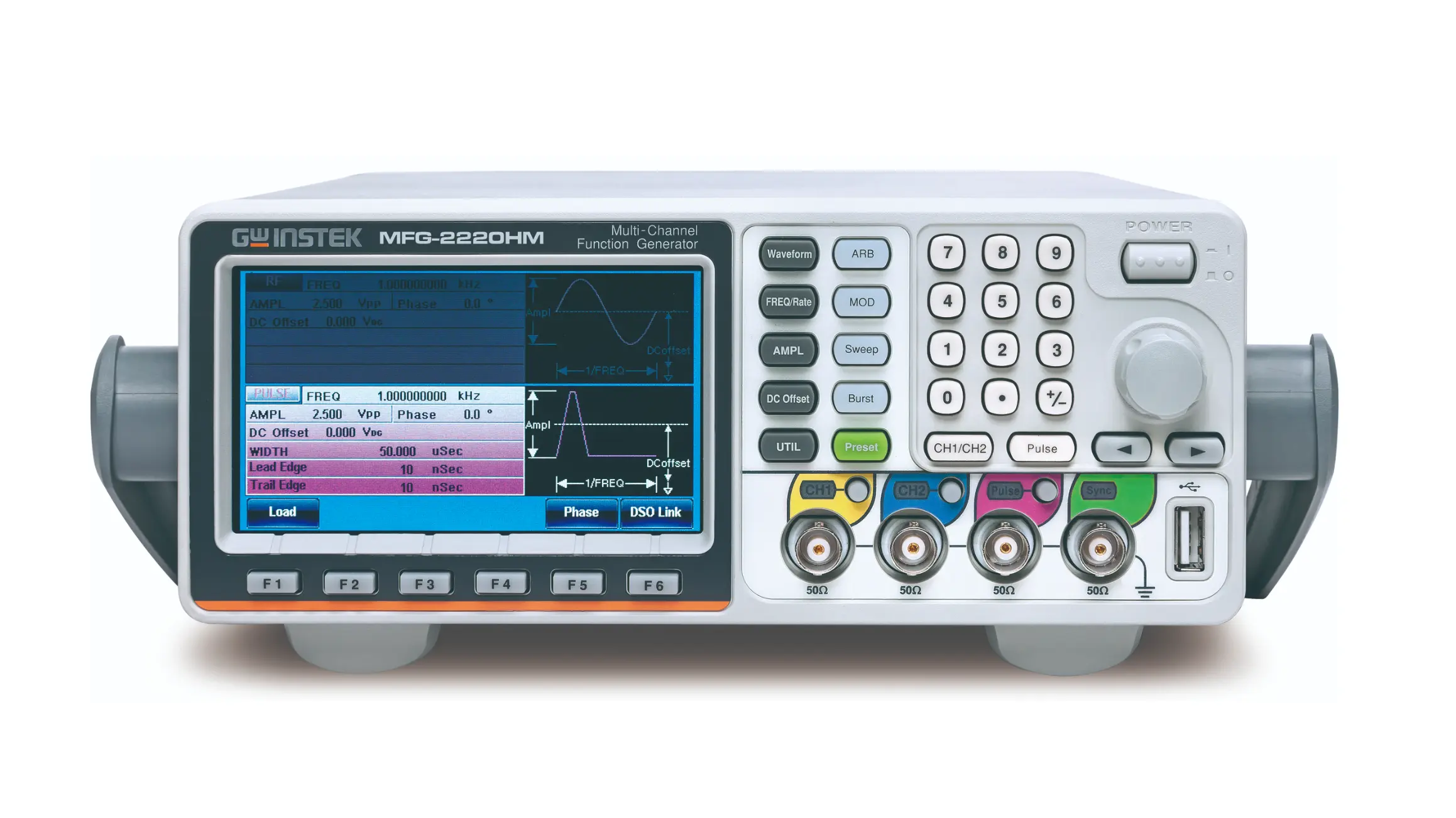 GW Instek MFG-2220HM 200MHz Dual-Kanal-Funktionsgenerator