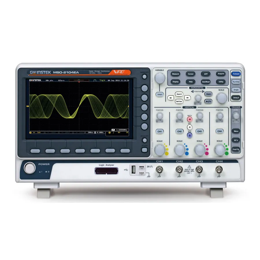 GW Instek MSO-2104EA Mischsignal-Oszilloskop