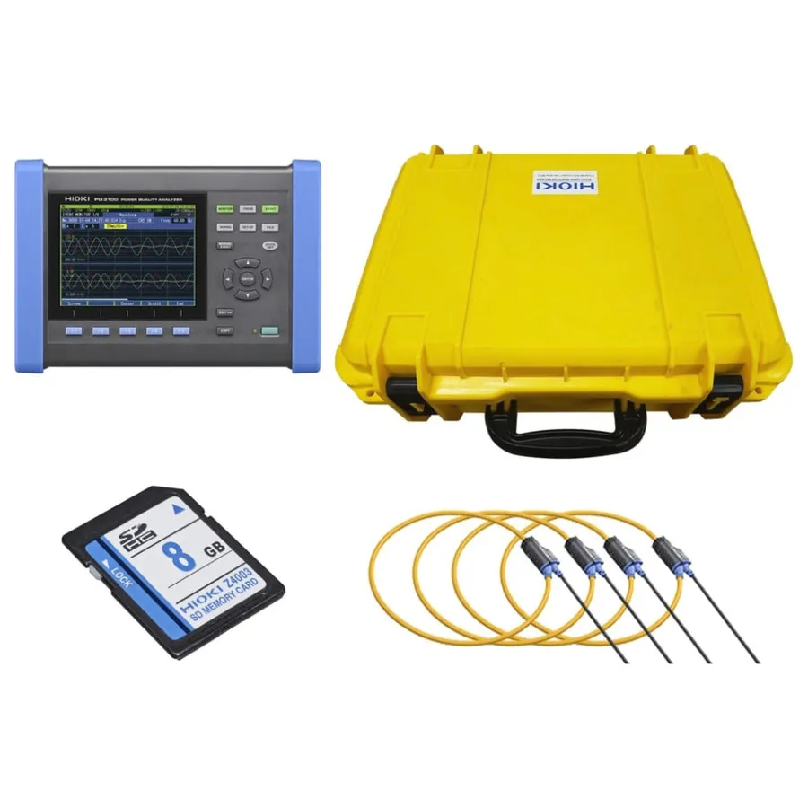 Hioki PQ3100-04/6000-7in KIT Stromqualitäts-Analysator