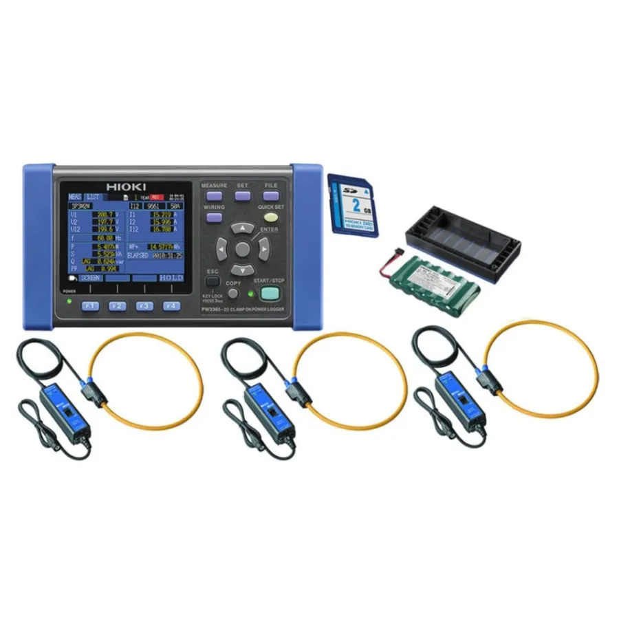 Hioki PW3365-20/5000Pro-4in KIT Leistungslogger