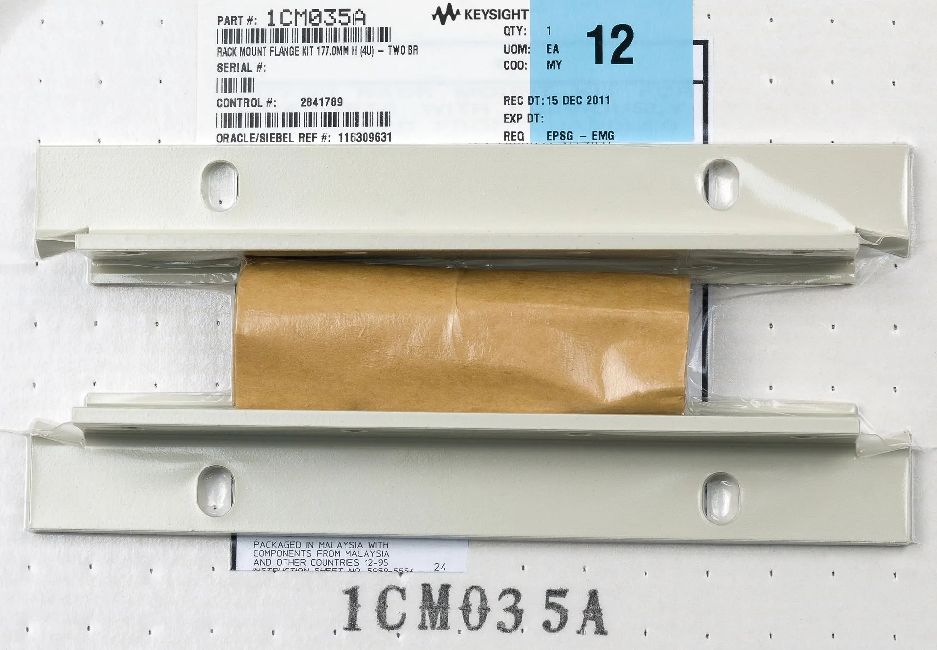 Keysight 1CM035A Rackmount-Flanschsatz 177.0 mm H (4U)