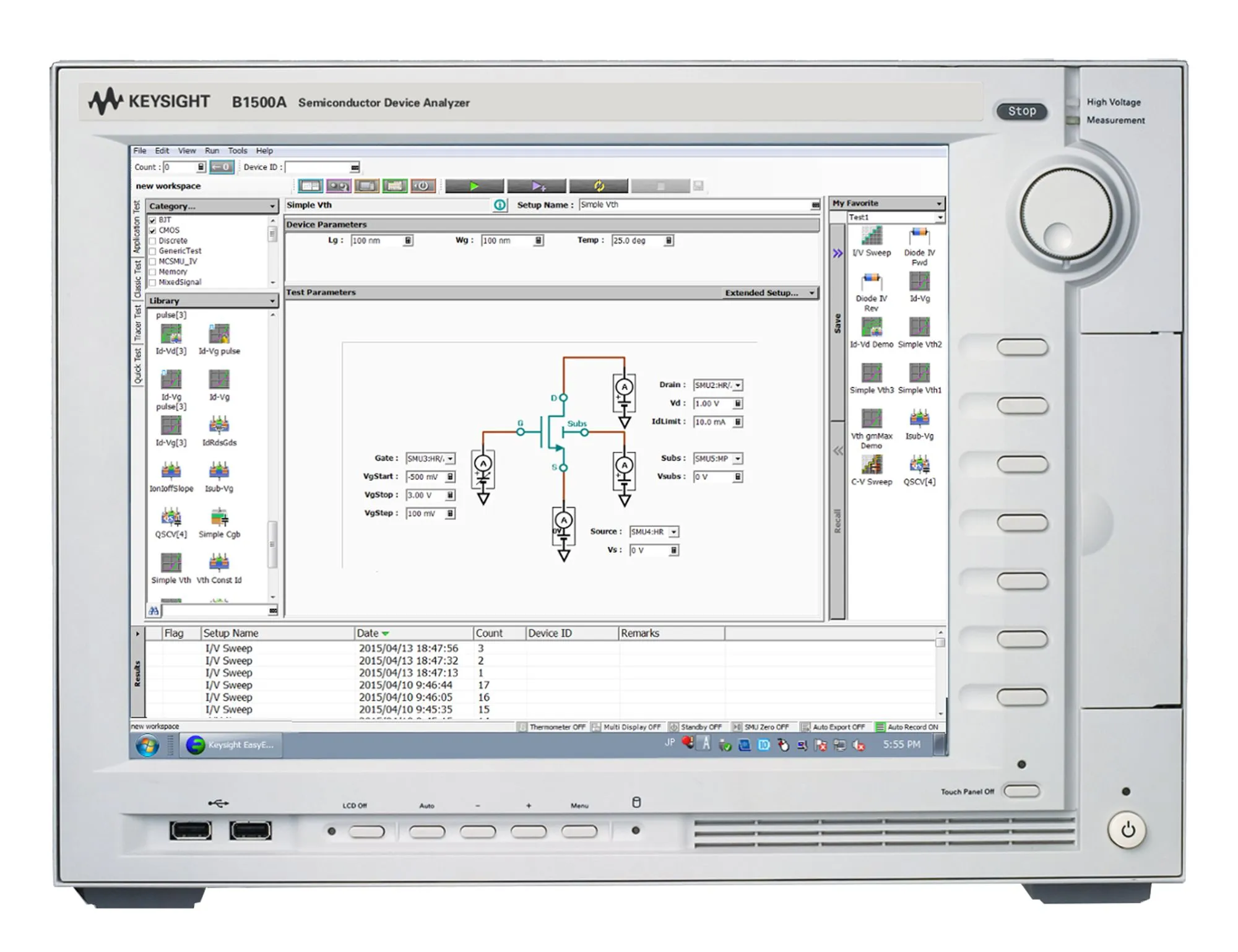 Keysight B1500A Halbleiter-Geräteanalysator