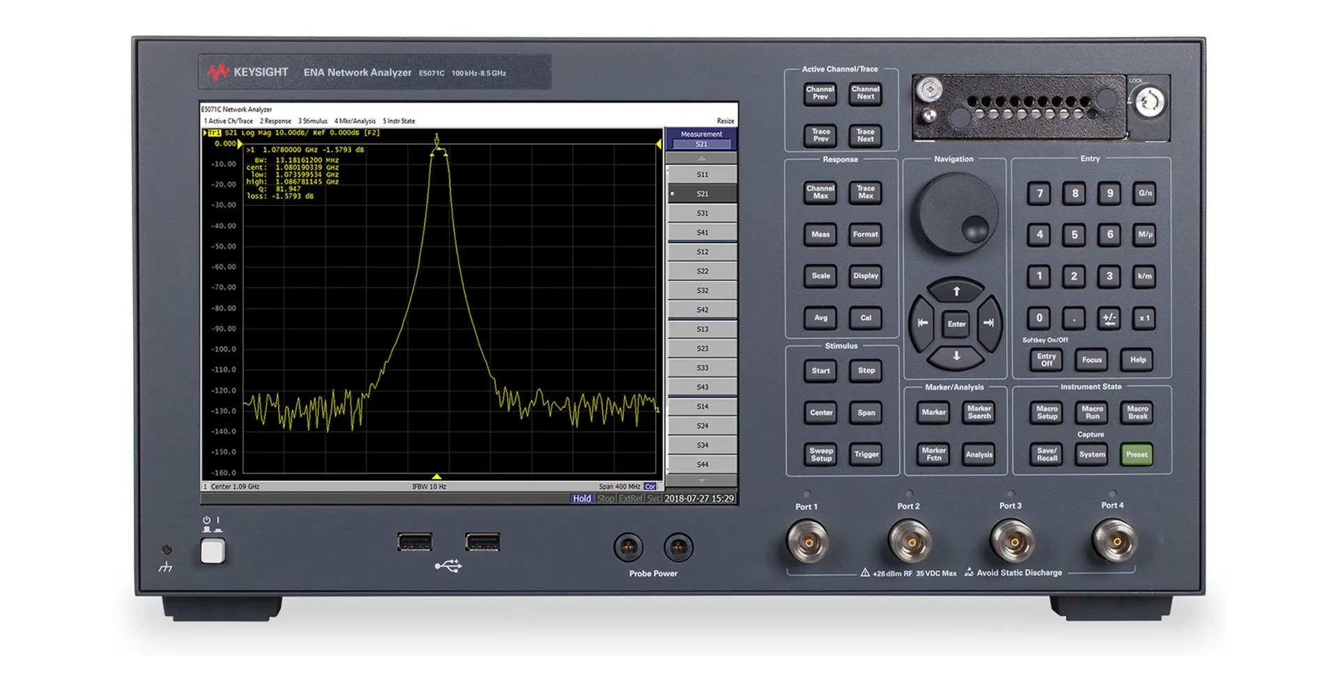 Keysight E5071C Vektornetzwerkanalysator
