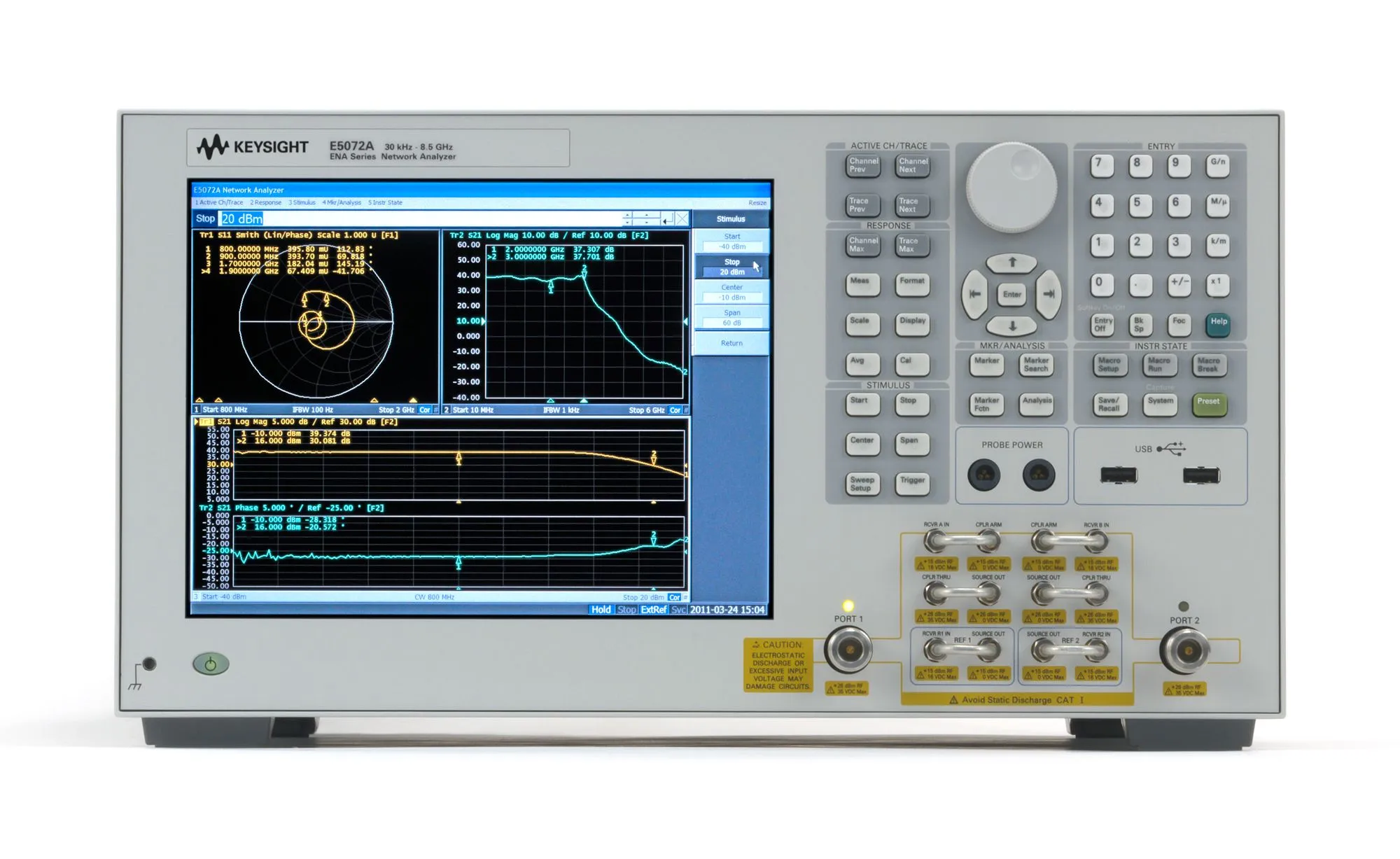 Keysight E5072A Vektornetzwerkanalysator