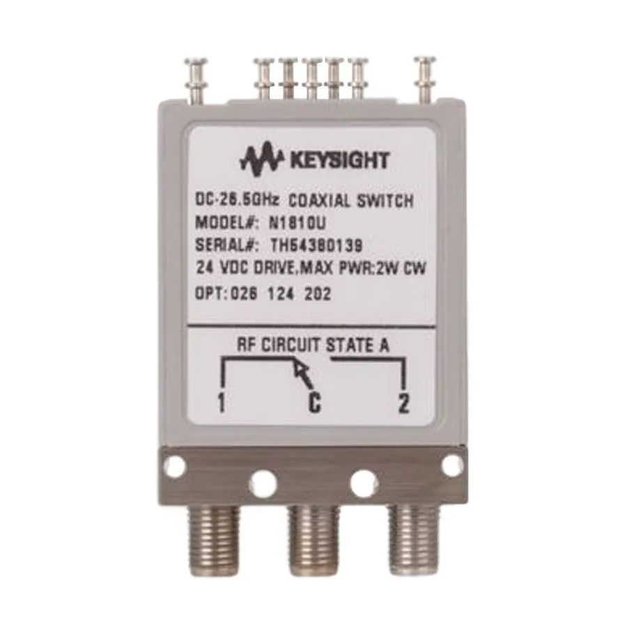 Keysight N1810UL/026/105/201/401 Rasterschalter mit Koaxialstecker