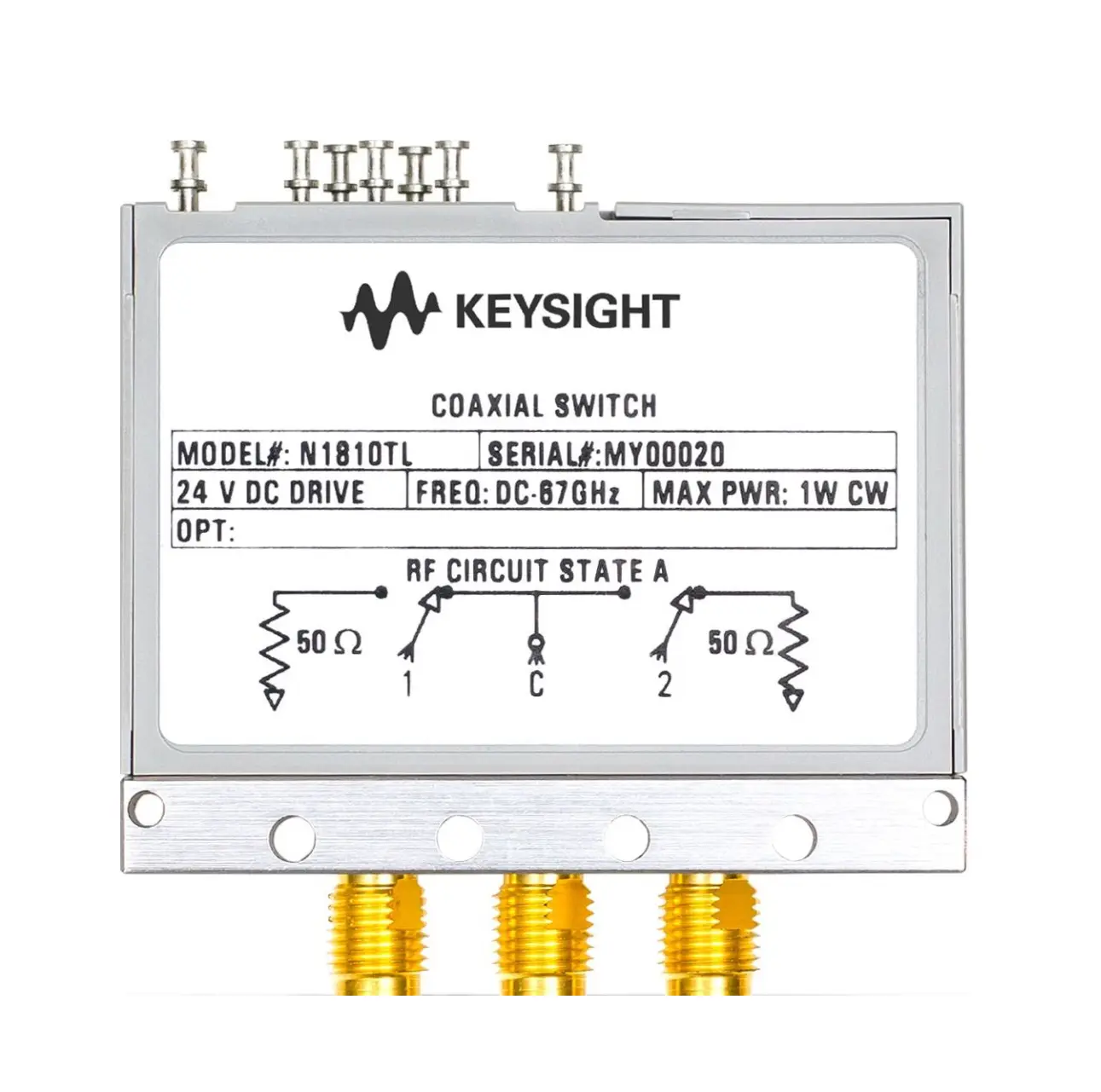 Keysight N1811TL Rasterschalter mit Koaxialstecker