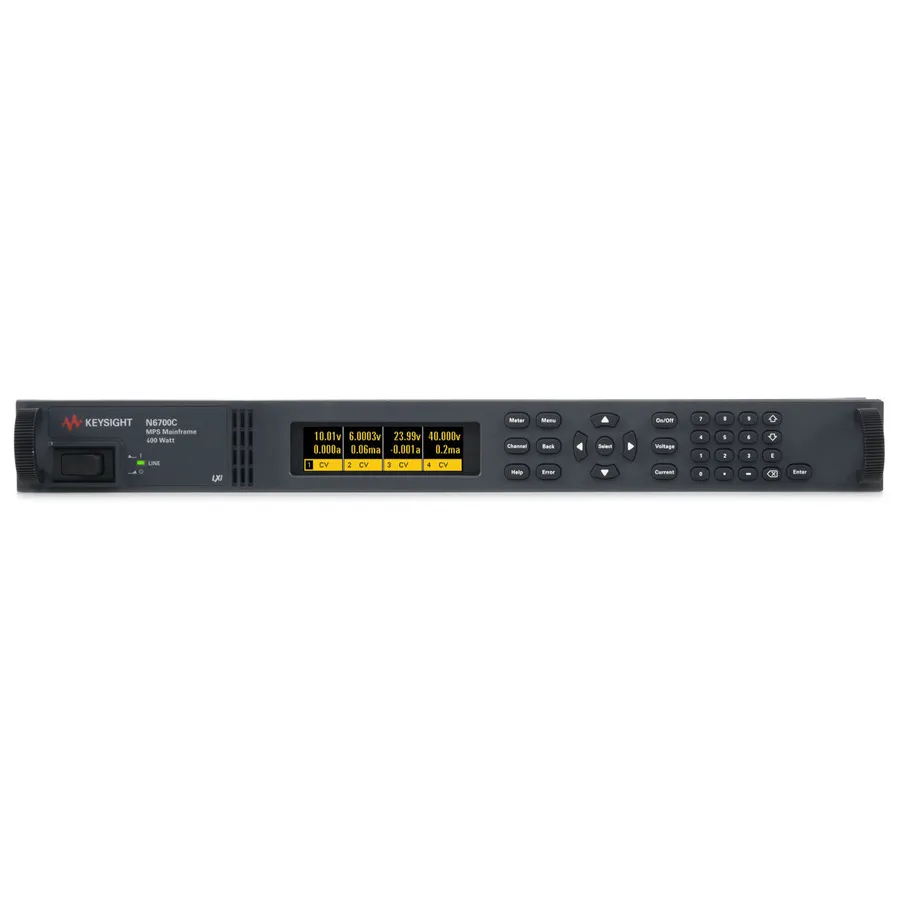 Keysight N6700C Modulares Stromversorgungssystem Mainframe mit Rackhalterung