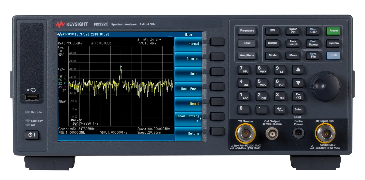 Keysight N9324C Basic-Spektrumanalysator