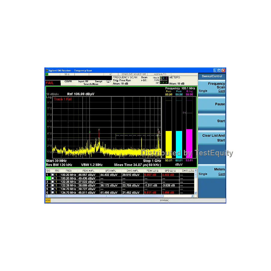 Keysight W6141A/2FP EMI-Messanwendung