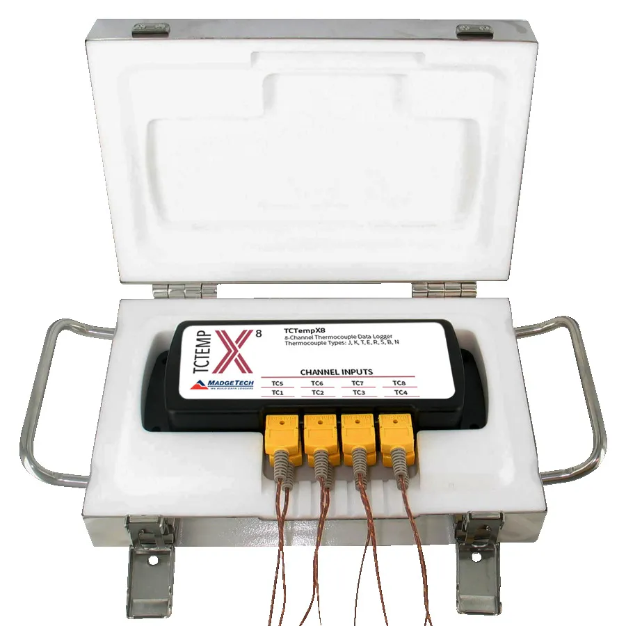 MadgeTech 900437-00 ThermoVaultX8 Ofen-Temperatur-Rekorder