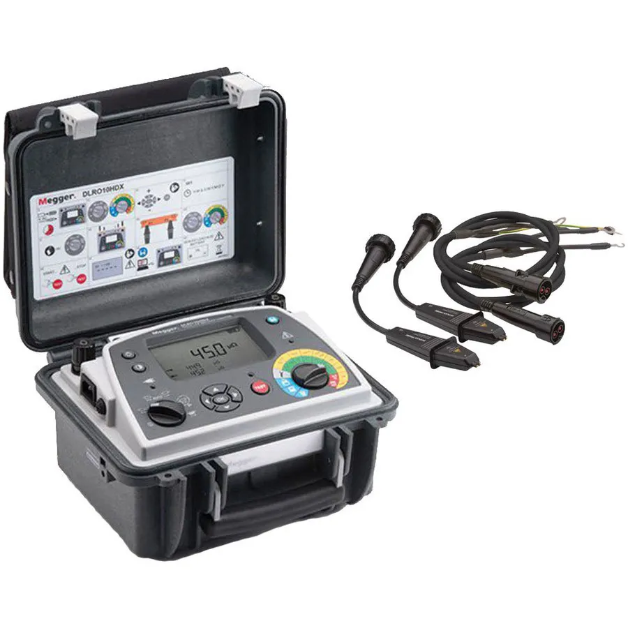 Megger DLRO-10HDX-DH4C Niedrigwiderstands-Mikro-Ohmmeter