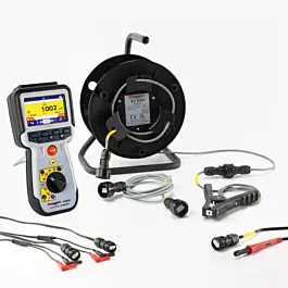 Megger DLRO2-KC100C-KIT Niederohmmeter-Kit mit 100-m-Kelvin-Clip-Prüfleiter-Rolle