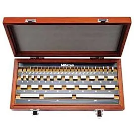 Mitutoyo 516-946-26 Rechteckiges Stahlmessblock-Set, Klasse 0