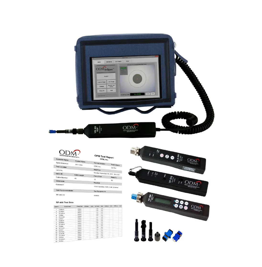 Optical Design TTK_650 Singlemode-Faseroptik-Testsystem
