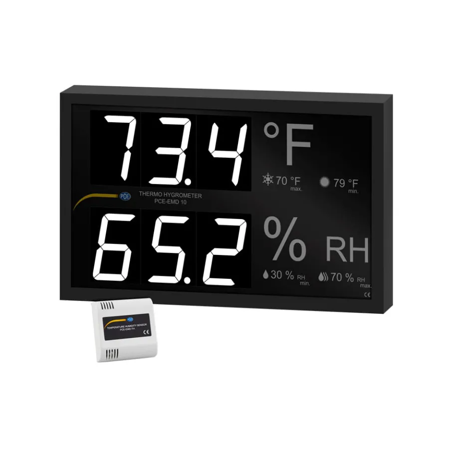PCE Instruments PCE-EMD 10 Wandmontiertes digitales Thermometer