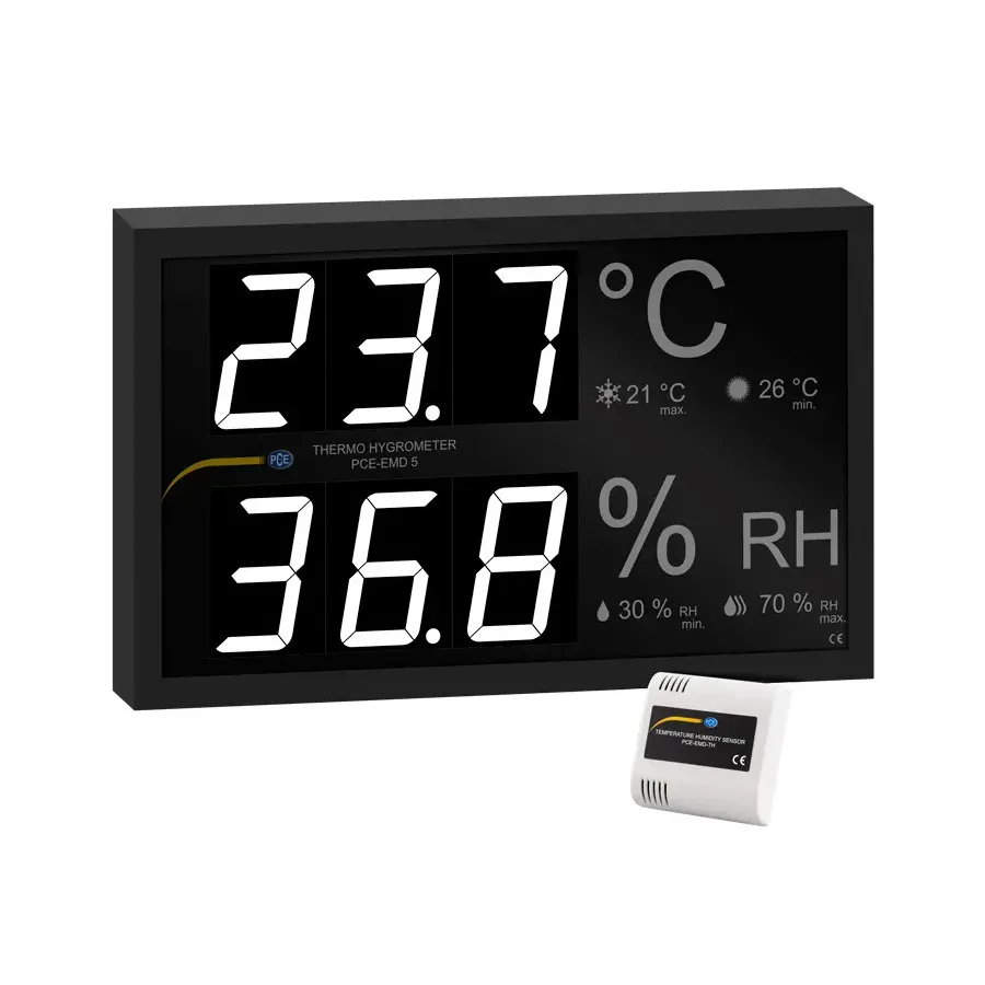 PCE Instruments PCE-EMD 5 Temperatur- und Feuchtemessanzeige
