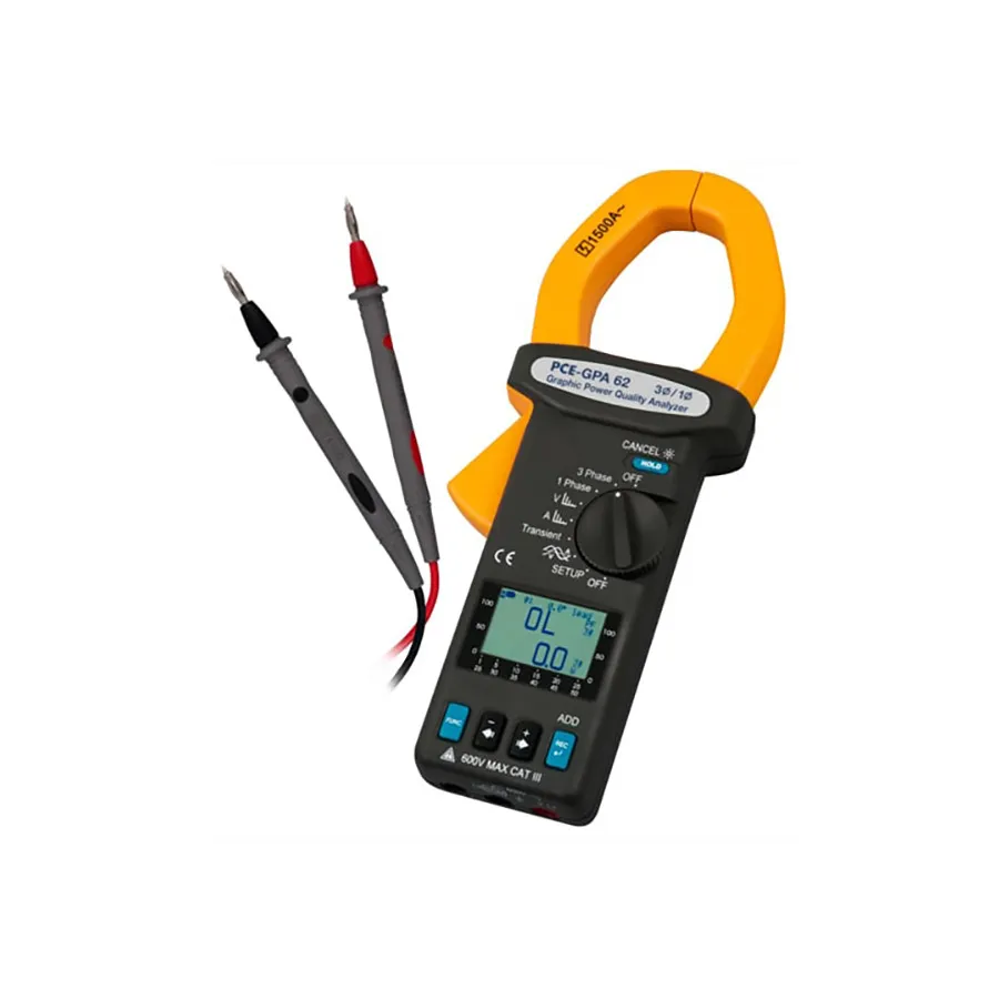 PCE Instruments PCE-GPA 62 Dreiphasen-Stromanalysator