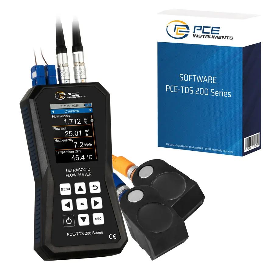 PCE Instruments PCE-TDS 200+ M-SW-KIT Ultraschall-Durchflussmesser