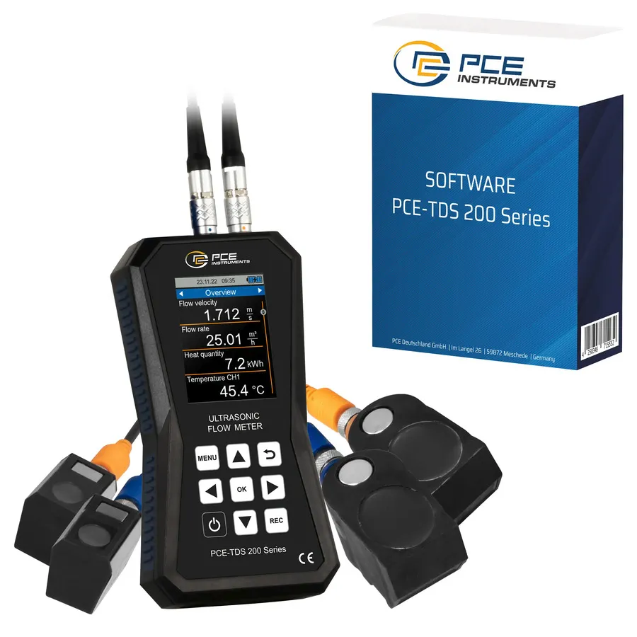 PCE Instruments PCE-TDS 200 SM-SW-KIT Ultraschall-Durchflussmesser