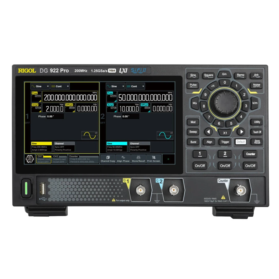 RIGOL DG922 Pro Funktionsgenerator für beliebige Wellenformen