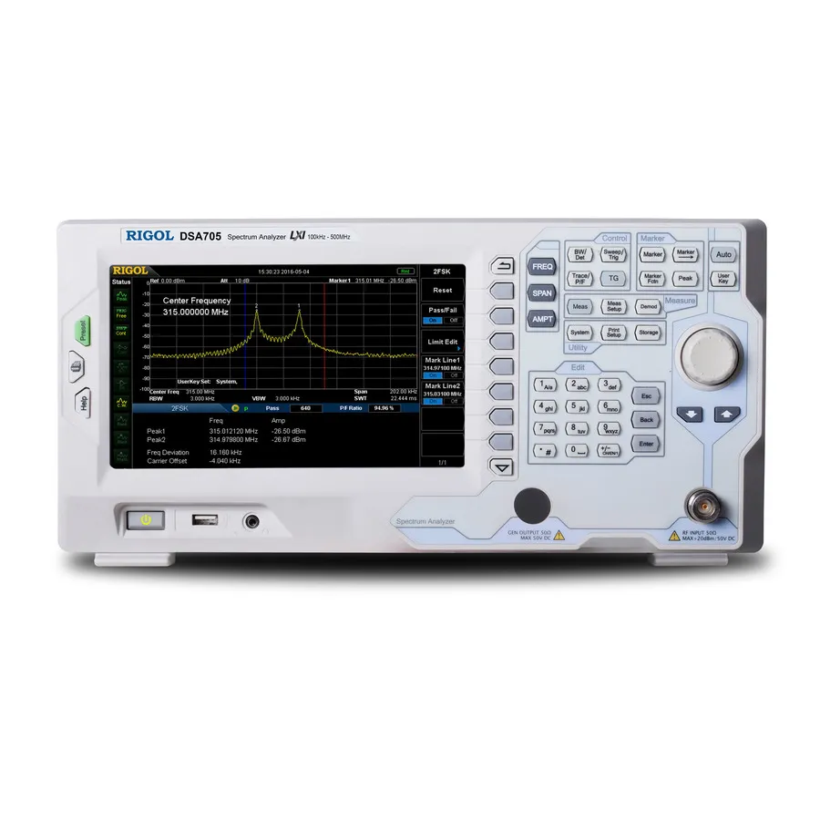 RIGOL DSA705 HF-Spektrumanalysator