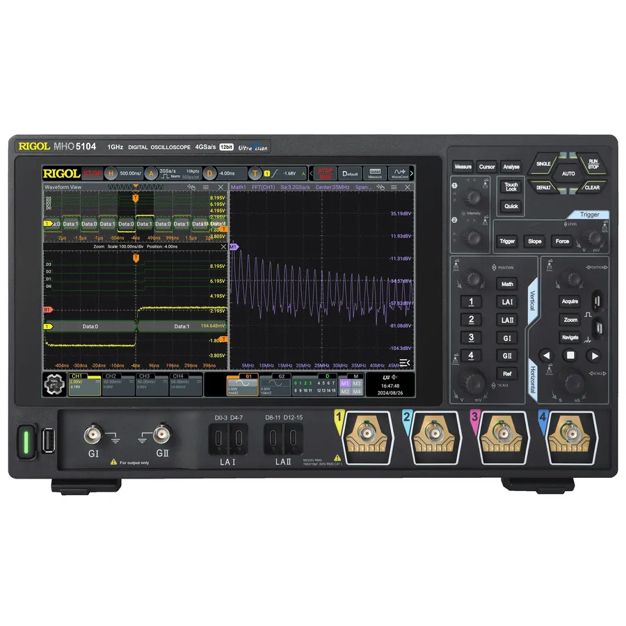 RIGOL MHO5104 Digitales Oszilloskop mit Logic Analyzer und AFG