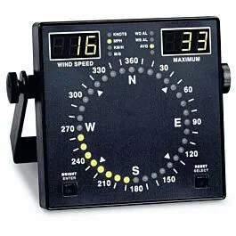 R.M. Young EW-99536-17 Wind Tracker Anzeige mit Alarmen