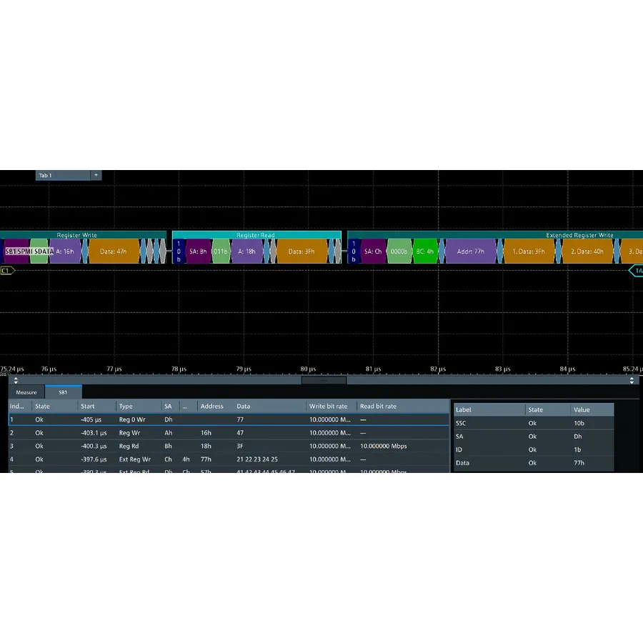 Rohde & Schwarz MXO5C-K550 MIPI-Niedriggeschwindigkeits-Protokolle-Option