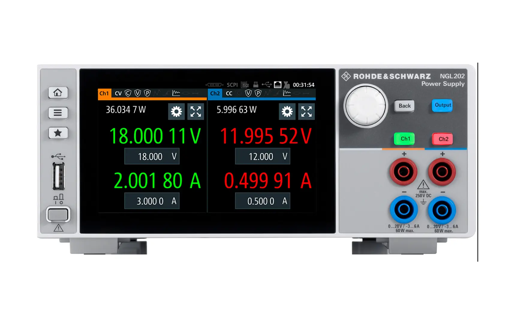Rohde & Schwarz NGL202 Dual-Ausgangs-Stromversorgung