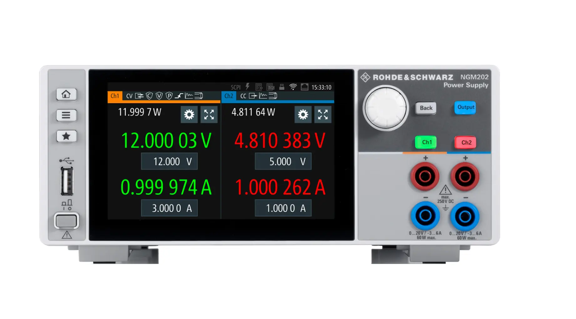 Rohde & Schwarz NGM-COM2B Doppelausgangs-Gleichstromversorgung