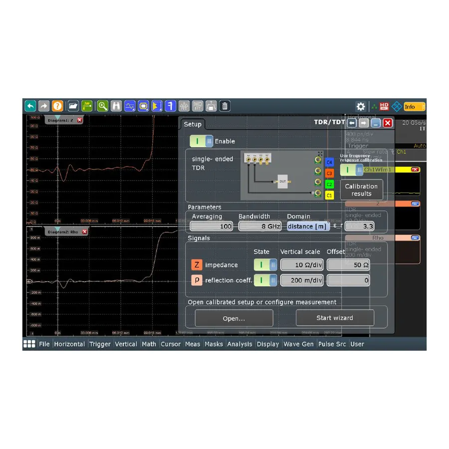 Rohde & Schwarz RTO-K130 TDR/TDT Analyse Option