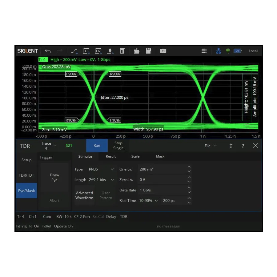 Siglent SHN900-TDR erweiterte Software-Option für Zeitbereichsanalyse