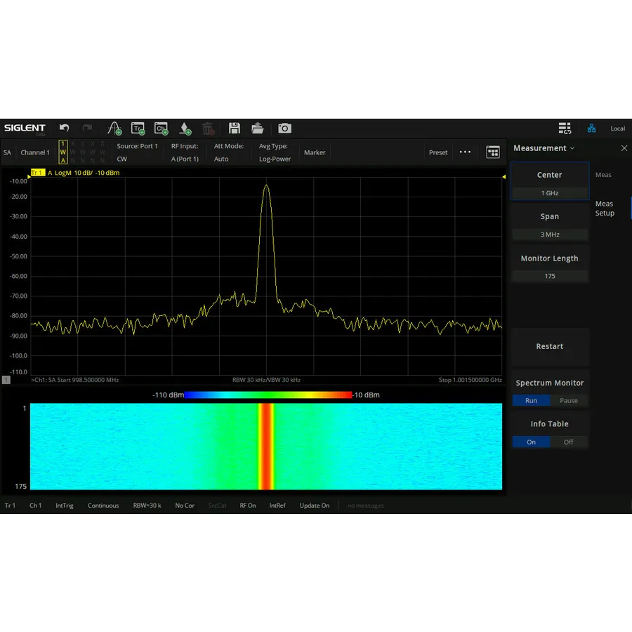 Siglent SNA6000-SA Spektrumanalyse-Software